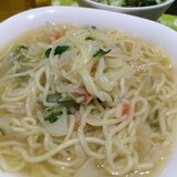 冷やし中華麺で☆ラーメン